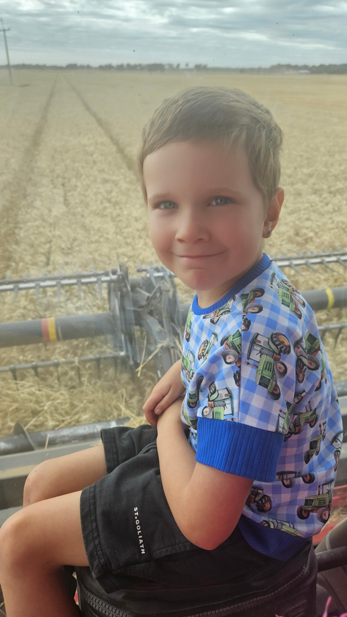 GWM Gingham Tractors Tee