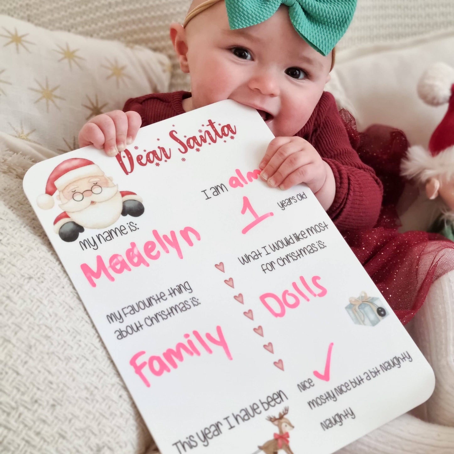 Christmas Photo Board - Dear Santa