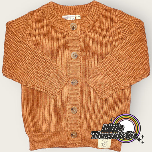 Knit Cardigan Cinnamon