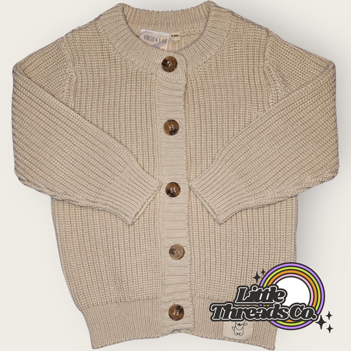 Knit Cardigan Beige