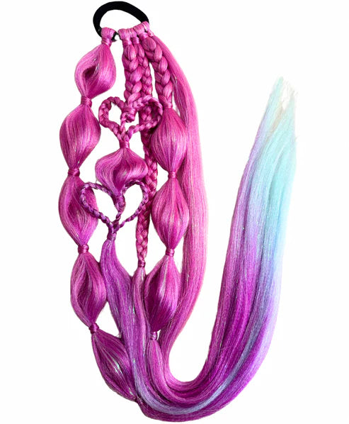 Mermaid Magic Heart Bubble Ponytail