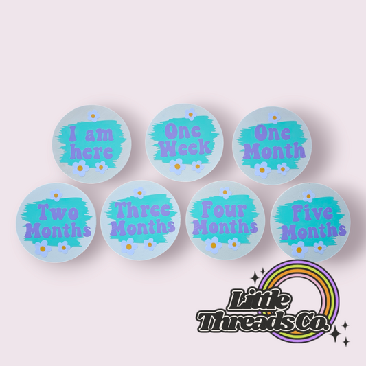 Flower Milestone Discs